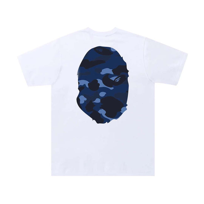 BAPE Color Camo Big Ape Head Tee 'White/Navy' Main Image
