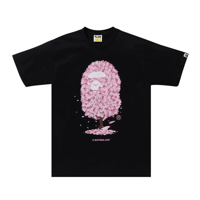Bape Sakura Tee Black Floral Hover Image