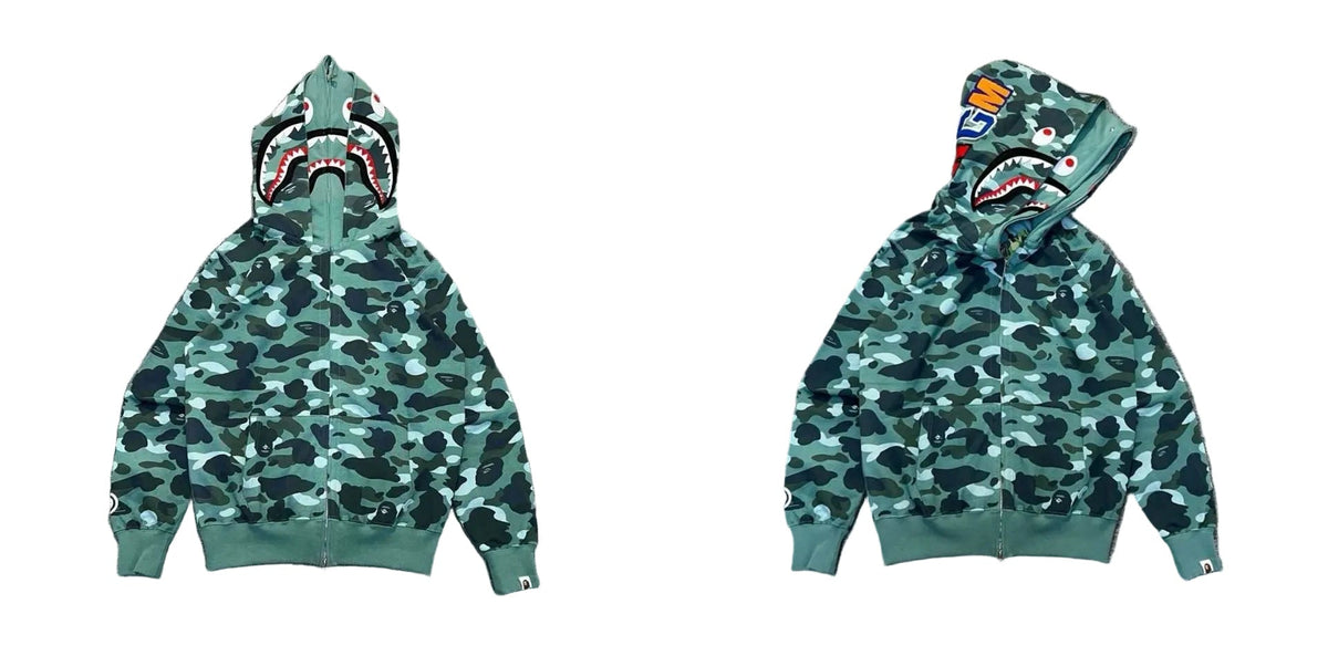 A BATHING APE ABC Camo Shark Full Zip Hoodie
