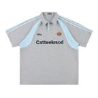 Colorblock polo short sleeves