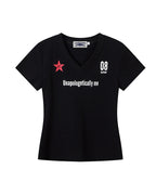 V-neck athletic t-shirt