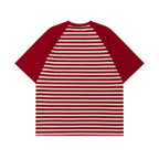 Contrast color cute short sleeves