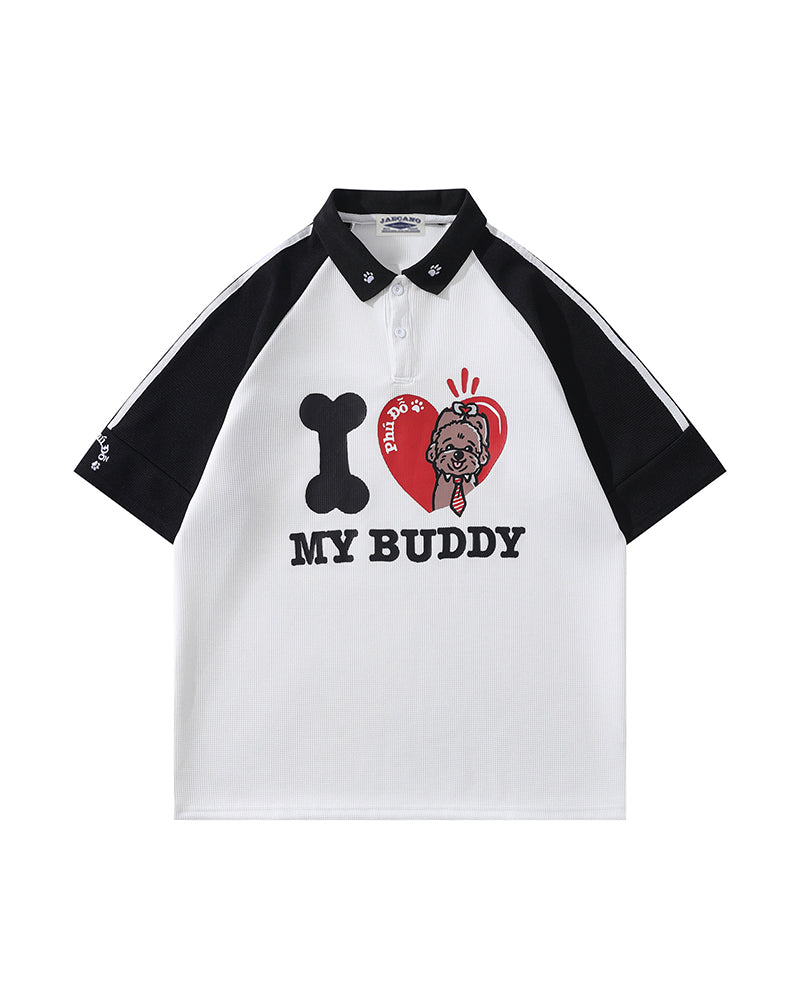 Cute puppy short sleeves
