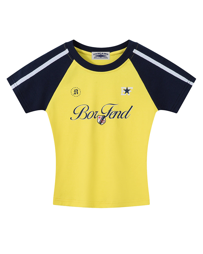 Retro print short sleeves