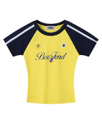 Retro print short sleeves