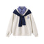 Fake two-piece polo sweatshirt