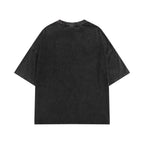 retro cartoon print short sleeves