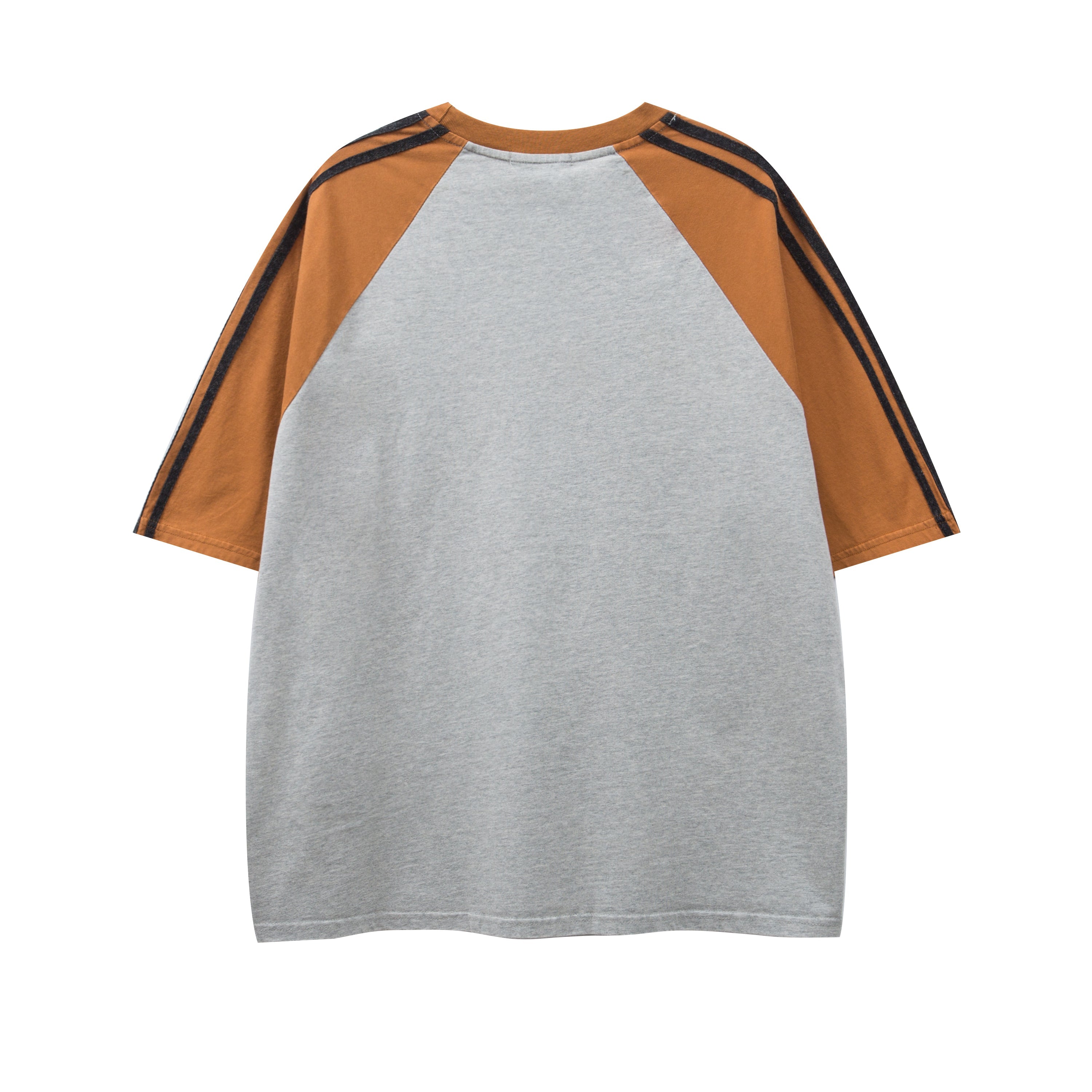 Retro colorblock short sleeves
