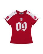 V-neck printed short sleeve