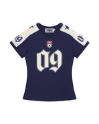 V-neck printed short sleeve