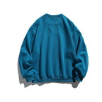Solid color faux two-piece sweatshirt