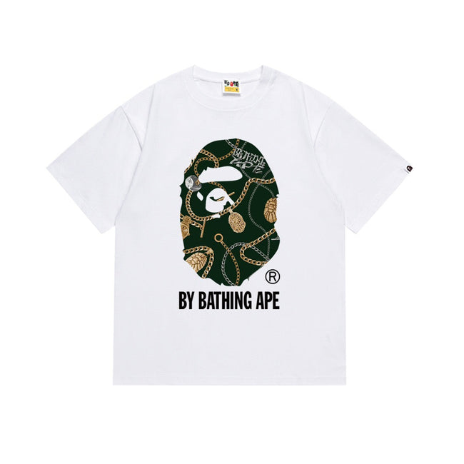 BAPE Chain Ape Head Graphic T-Shirt Hover Image