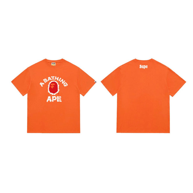 BAPE Orange Ape Logo Graphic T-Shirt Hover Image