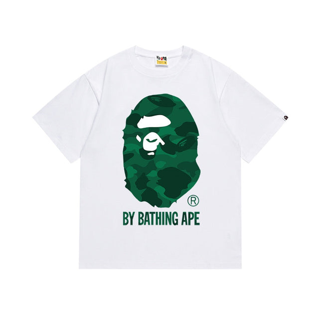 BAPE Green Camo Ape Head Graphic T-Shirt Hover Image