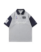 Sports style patchwork short sleeves