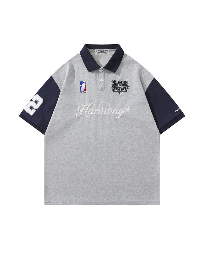 Sports style patchwork short sleeves Main Image