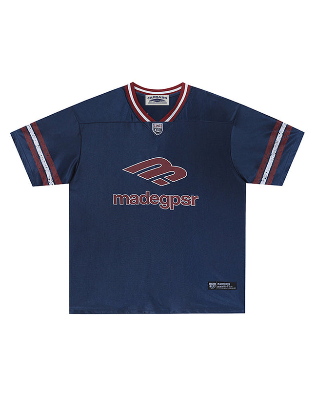 Spliced sports short sleeves Hover Image