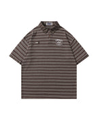 Striped short sleeves