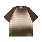 Contrast color cute short sleeves