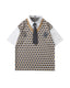 Faux Two-Piece Tie Short Sleeve