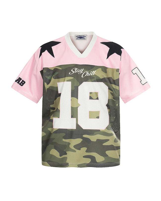 Camouflage Panel Short-Sleeved T-shirt Hover Image
