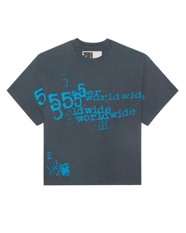 Sp5der Worldwide Stutter Tee Slate Grey Hover Image