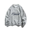 Solid color faux two-piece sweatshirt