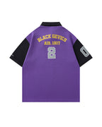 Sports style patchwork short sleeves